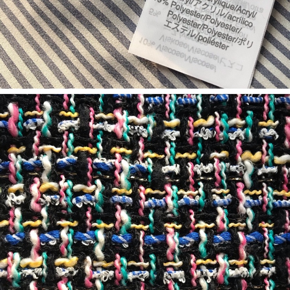 NWT.JCrew Lady jacket in multicolor metallic tweed - Picture 6 of 6